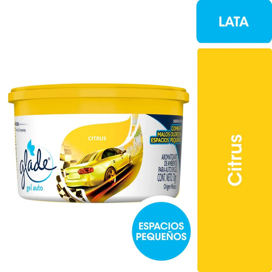 AROMATIZANTE AUTO GEL CITRUS 70 GR GLADE