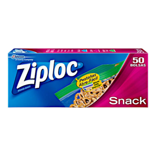 BOLSA PARA SNACKS ABRE FACIL 50 UN ZIPLOC