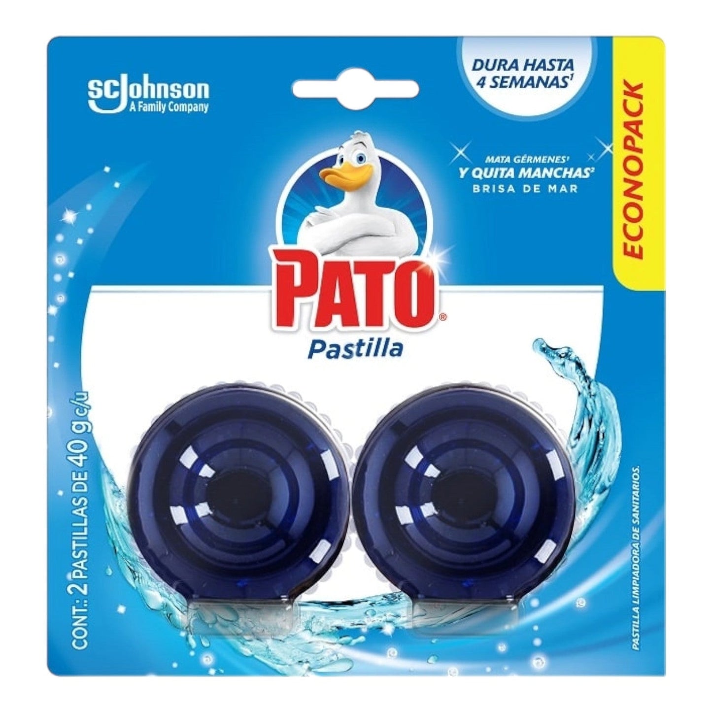 PASTILLA LIMPIEZA AZUL TWINPACK 80 GR MR MUSCULO - PATO P.