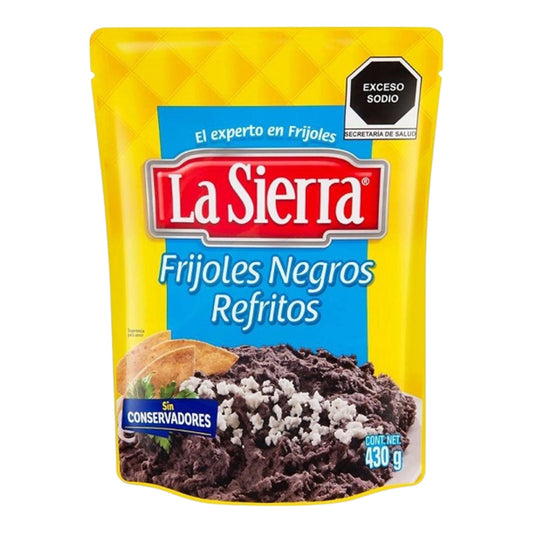 FRIJOLES REFRITOS NEGROS 430 GR LA SIERRA