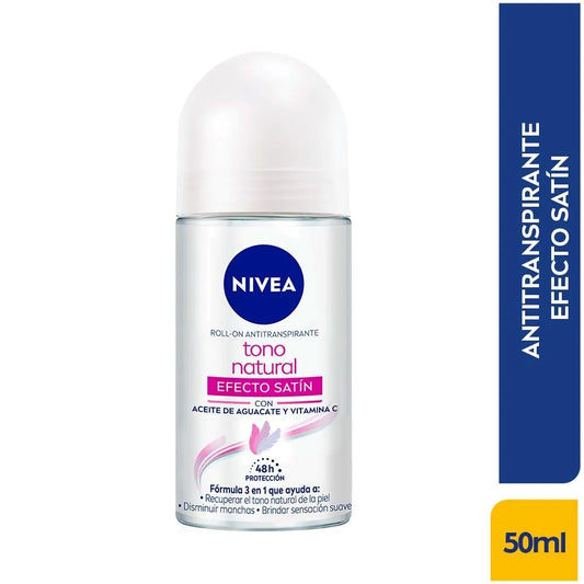 DESODORANTE NIVEA ROLL-ON ACLARADO EFECTO SATIN 50 ML NIVEA