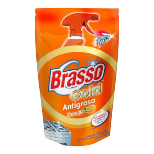 GOLD ANTIGRASA DOYPACK NARANJA 500 ML BRASSO