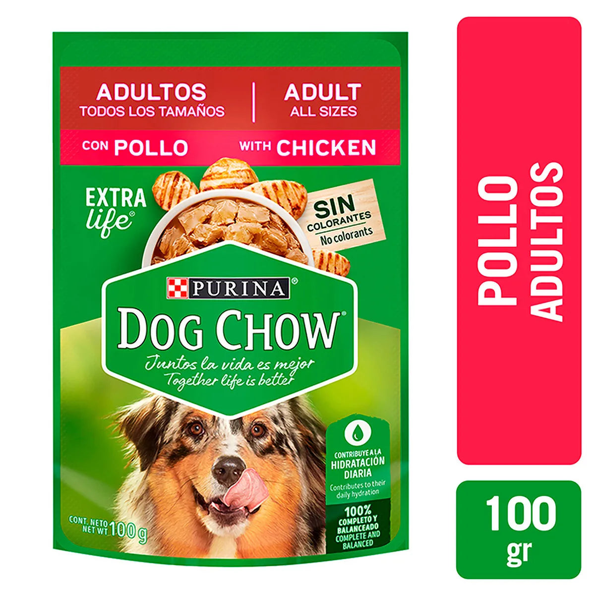 ALIMENTO SABOR POLLO PARA PERRO 100 GR PURINA