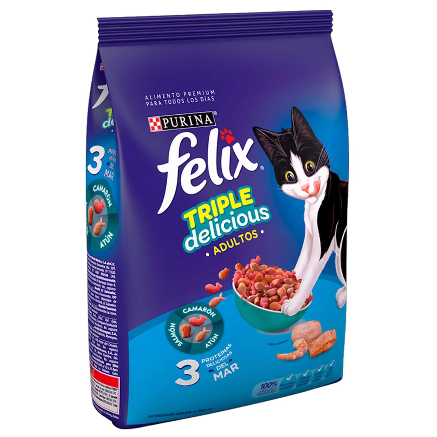 ALIM.FELIX TRIPLE DELIC.MAR ADULTO 1KG - PURINA
