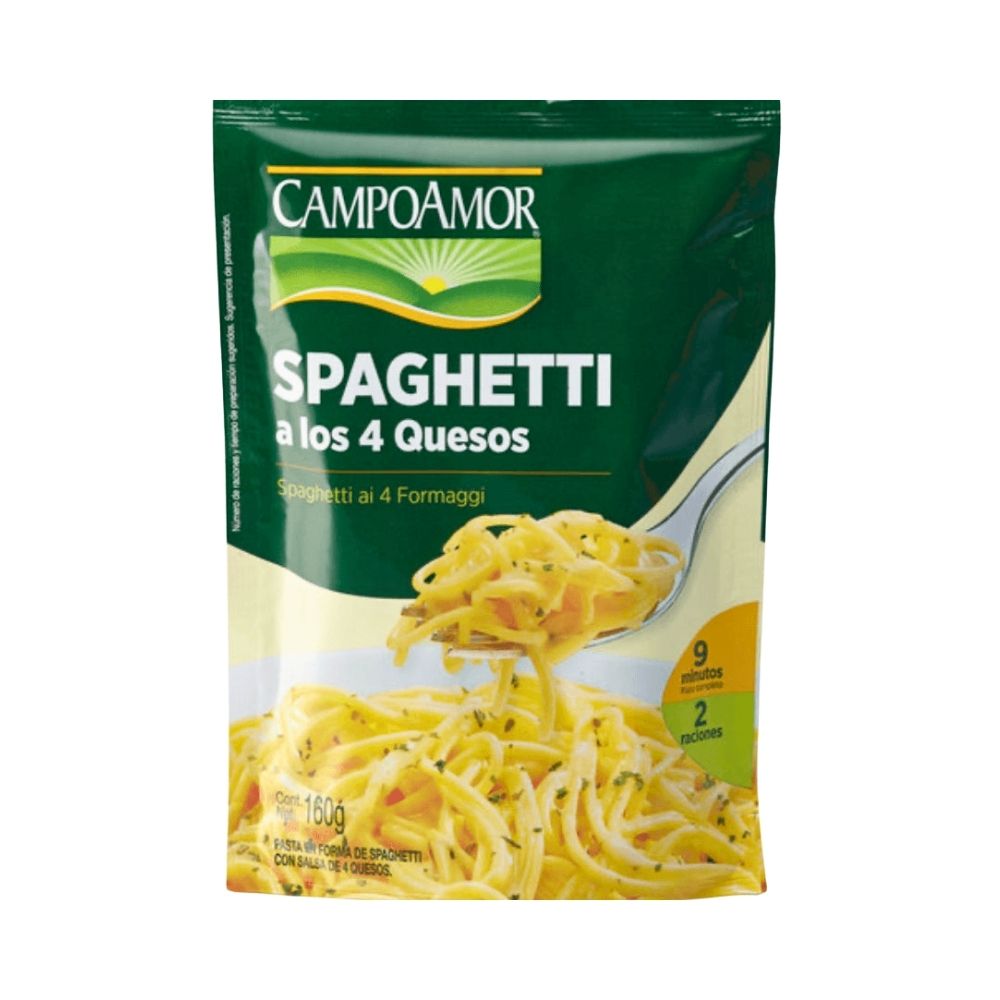 SPAGHETTI CUATRO QUESOS 160GR CAMPOAMOR
