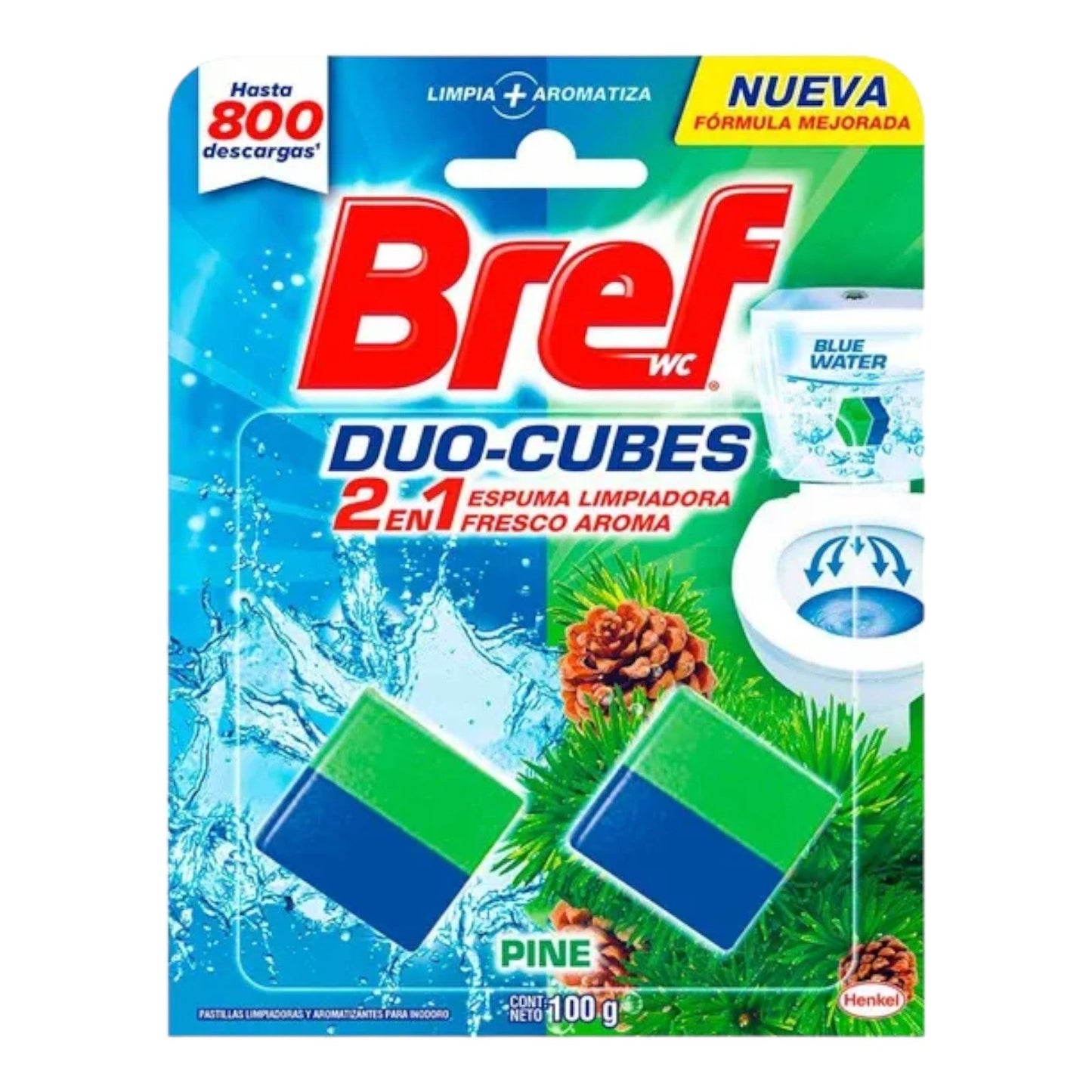 PASTILLA LIMPIADORA BREF DUO CUBES PINO 100 GR BREF