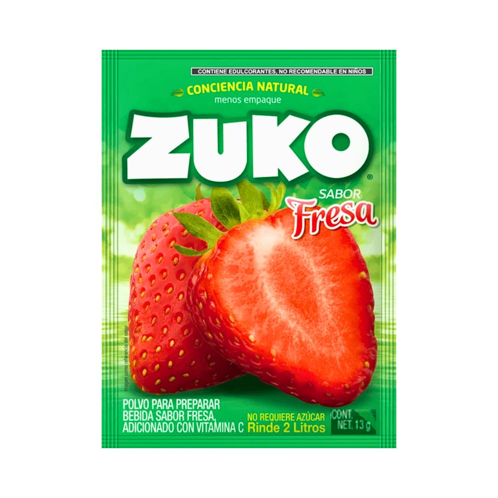 BEBIDA INSTANT.FRESA 13 GR ZUKO