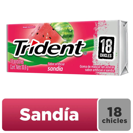 TRIDENT VAL-U-PACK SABOR SANDIA 30.6 GR TRIDENT