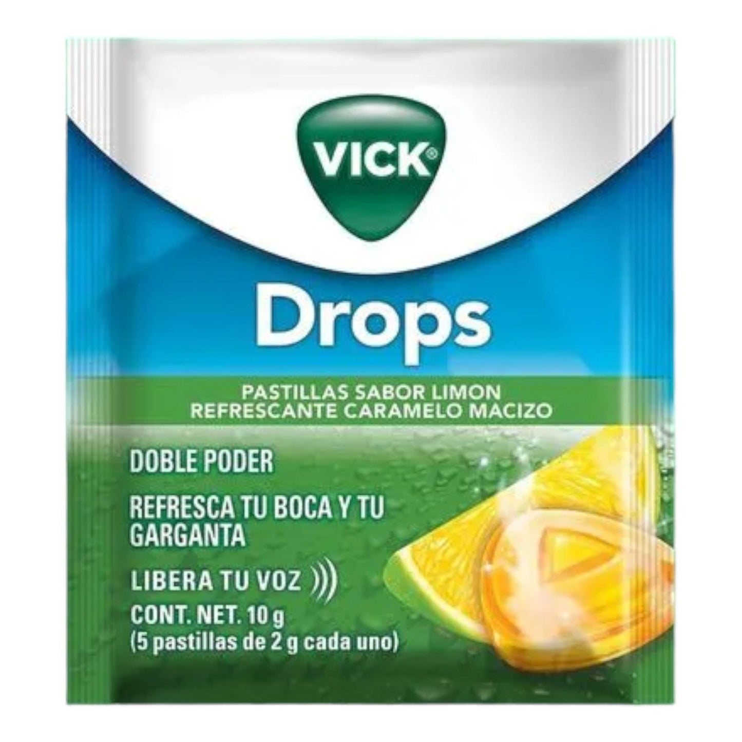 VICK DROPS PASTILLAS LIMON REFRESCANTE 24 UN VICK