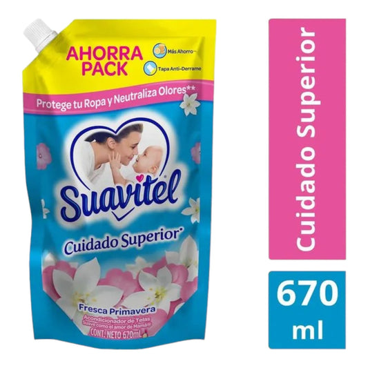 SUAVIZANTE PARA TELA AROMA PRIMAVERAL DOYPACK 670 ML SUAVITEL