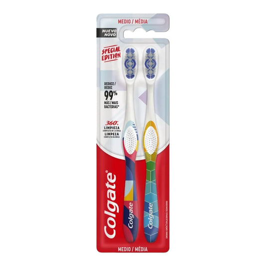 SEPILLO DENTAL EDICION ESPECIAL 360° 2PACK COLGATE