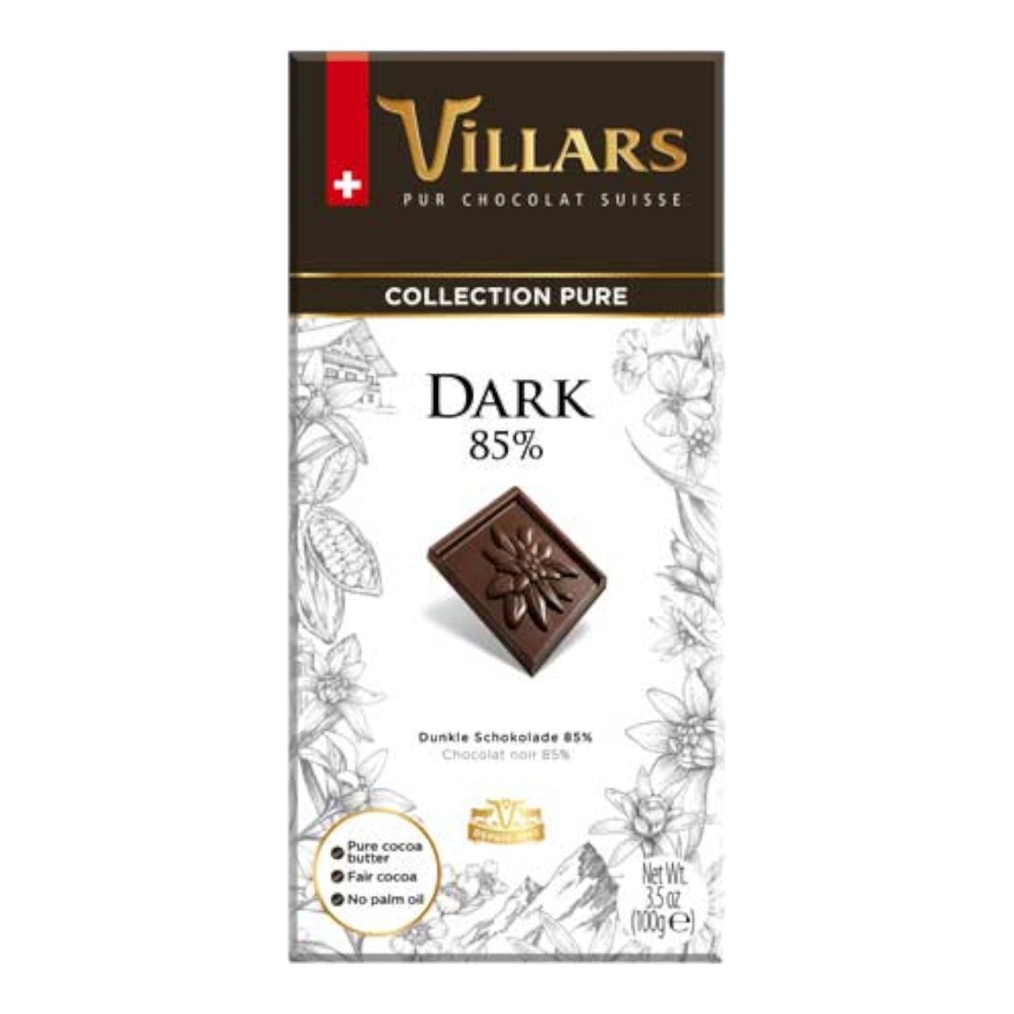 CHOCOLATE NEGRO AL 85% 100 GR VILLARS