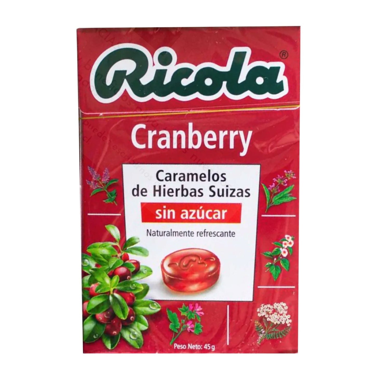 CARAMELOS CRANBERRY SIN AZUCAR 27.5 GR RICOLA