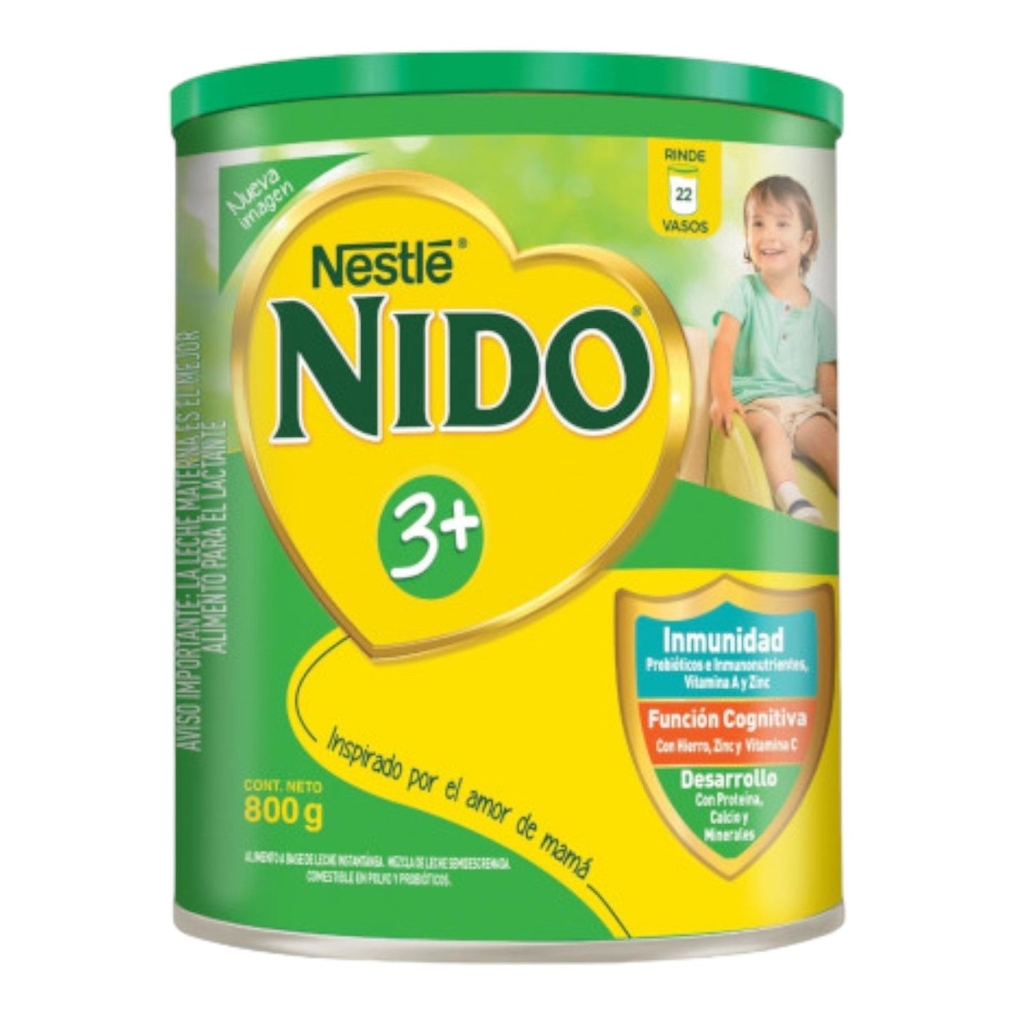 LECHE EN POLVO PROT 3 800 GR NIDO