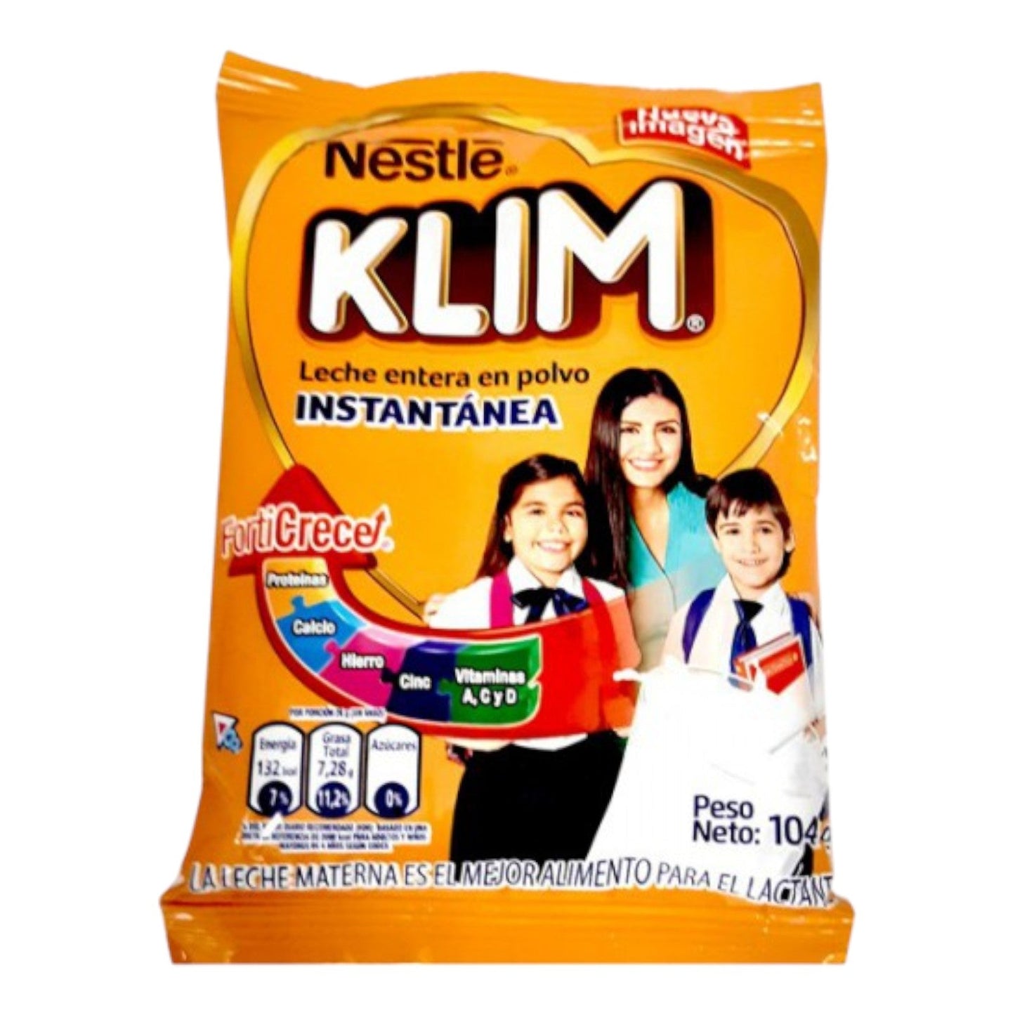 LECHE EN POLVO INSTANTANEA 104 GR KLIM