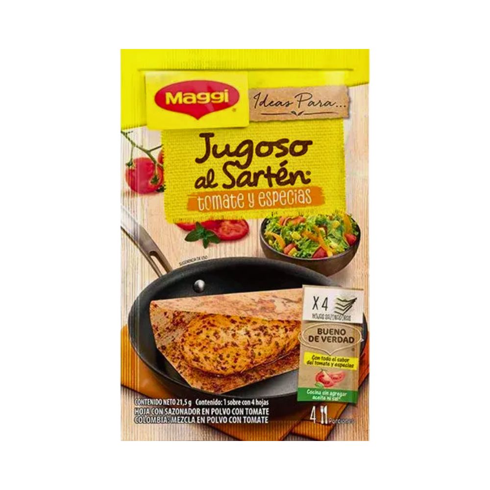 PAPELITOS SAZONADORES TOMATE Y ESPECIAS 21.5 GR MAGGI