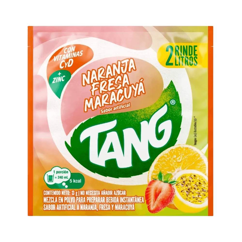 BEB.INST. NARANJA/FRESA/MARACUYA 13 GR TANG