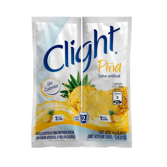 BEBIDA EN POLVO DE PINA 14 GR CLIGHT LIGHT