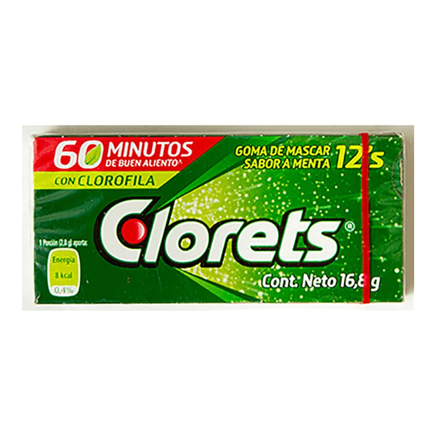 GOMA DE MASCAR SABOR MENTA 16.80 GR CLORETS