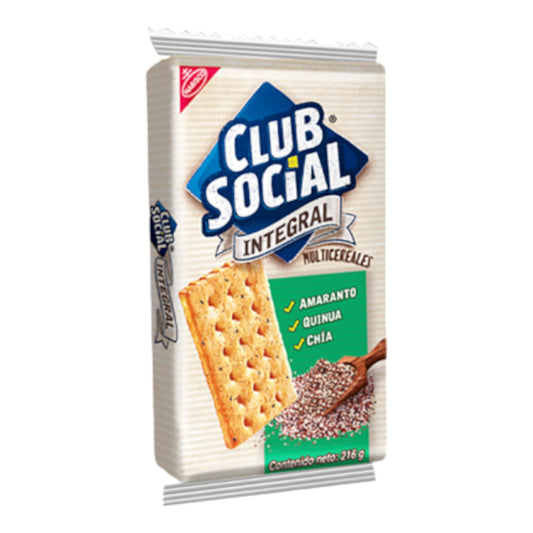 GALLETA INTEGRAL MULTICEREAL DE 24 GR CLUB SOCIAL