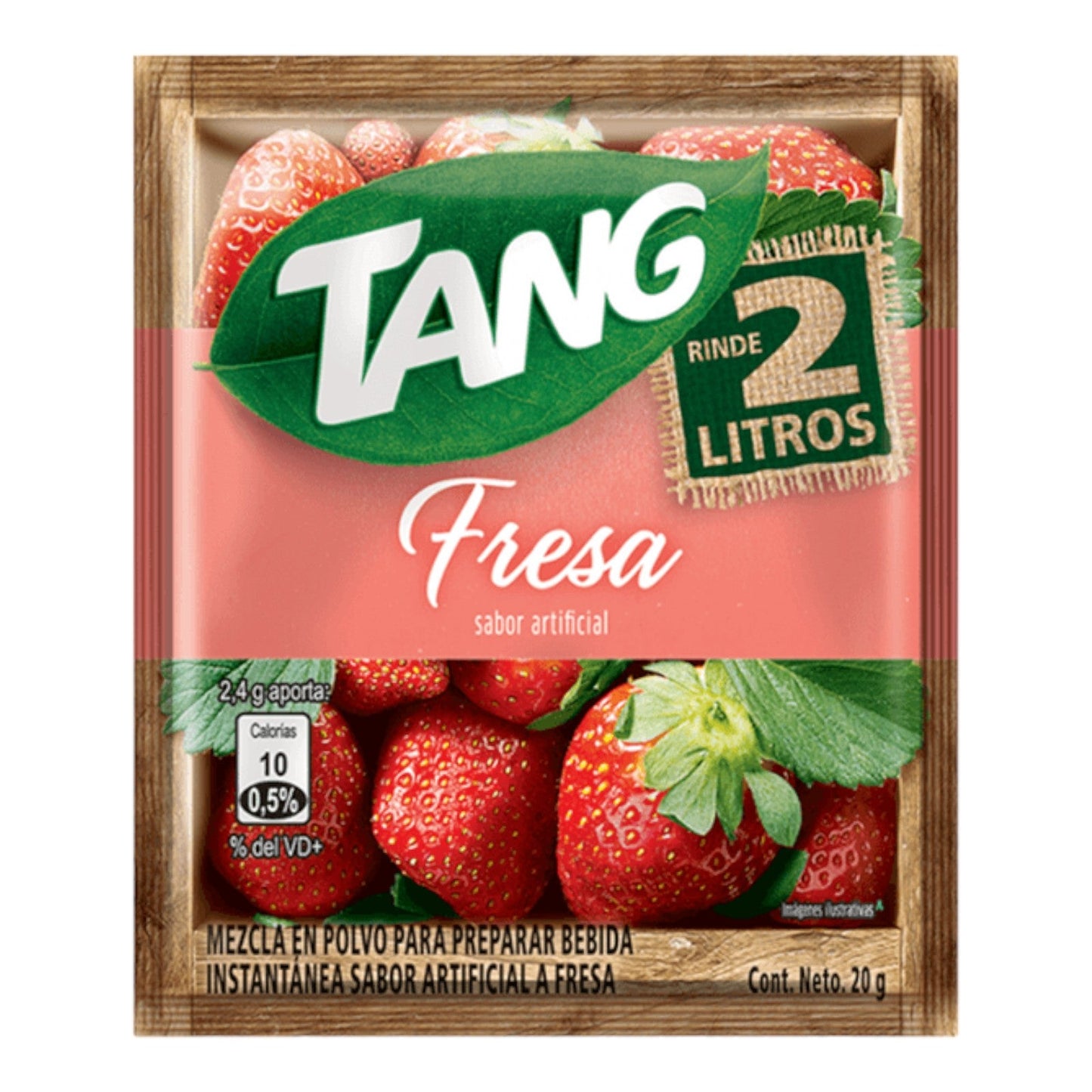 BEBIDA INSTANTANEA EN POLVO SABOR FRESA 20 GR TANG