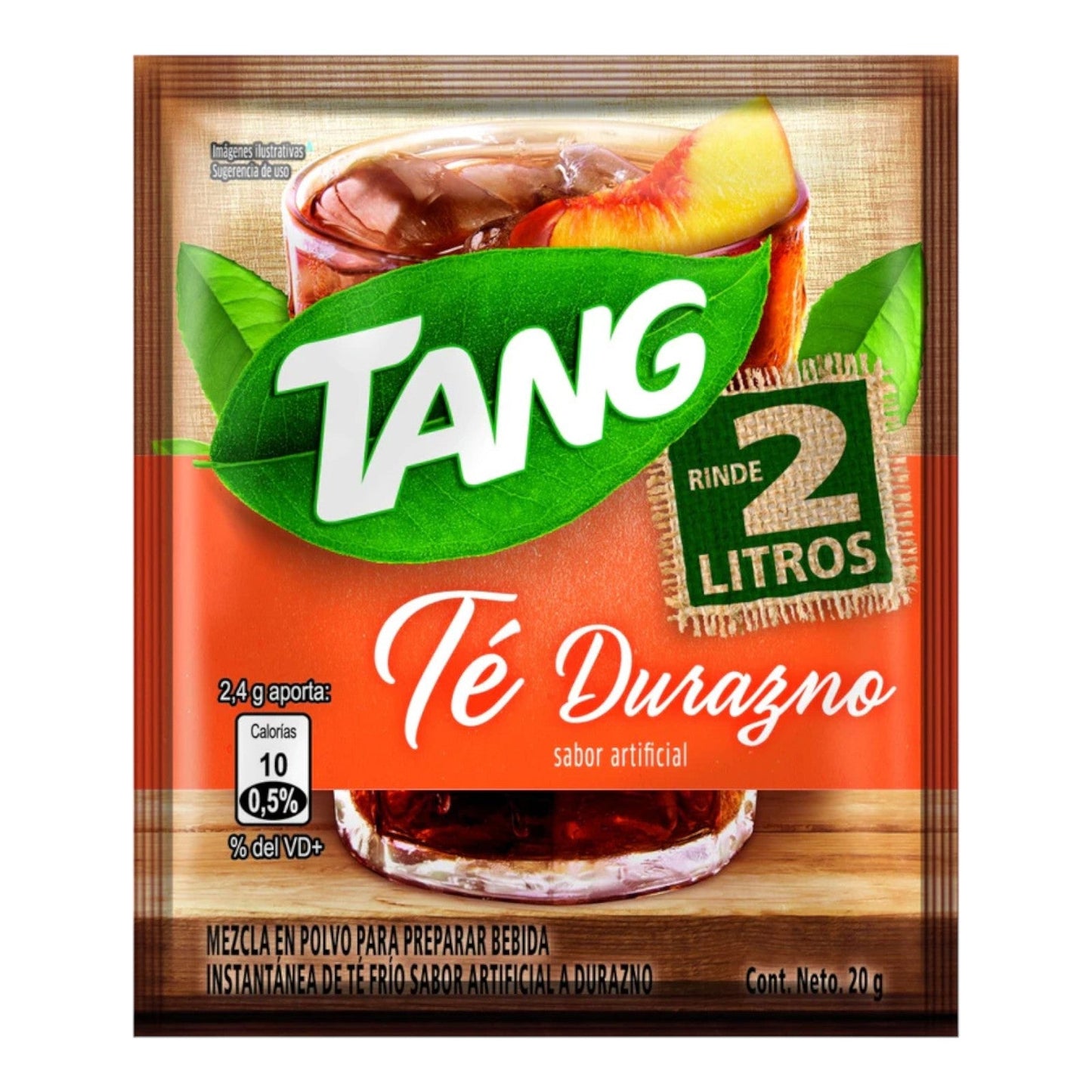 BEBIDA INSTANTANEA EN POLVO SABOR TE DURAZNO 20 GR TANG