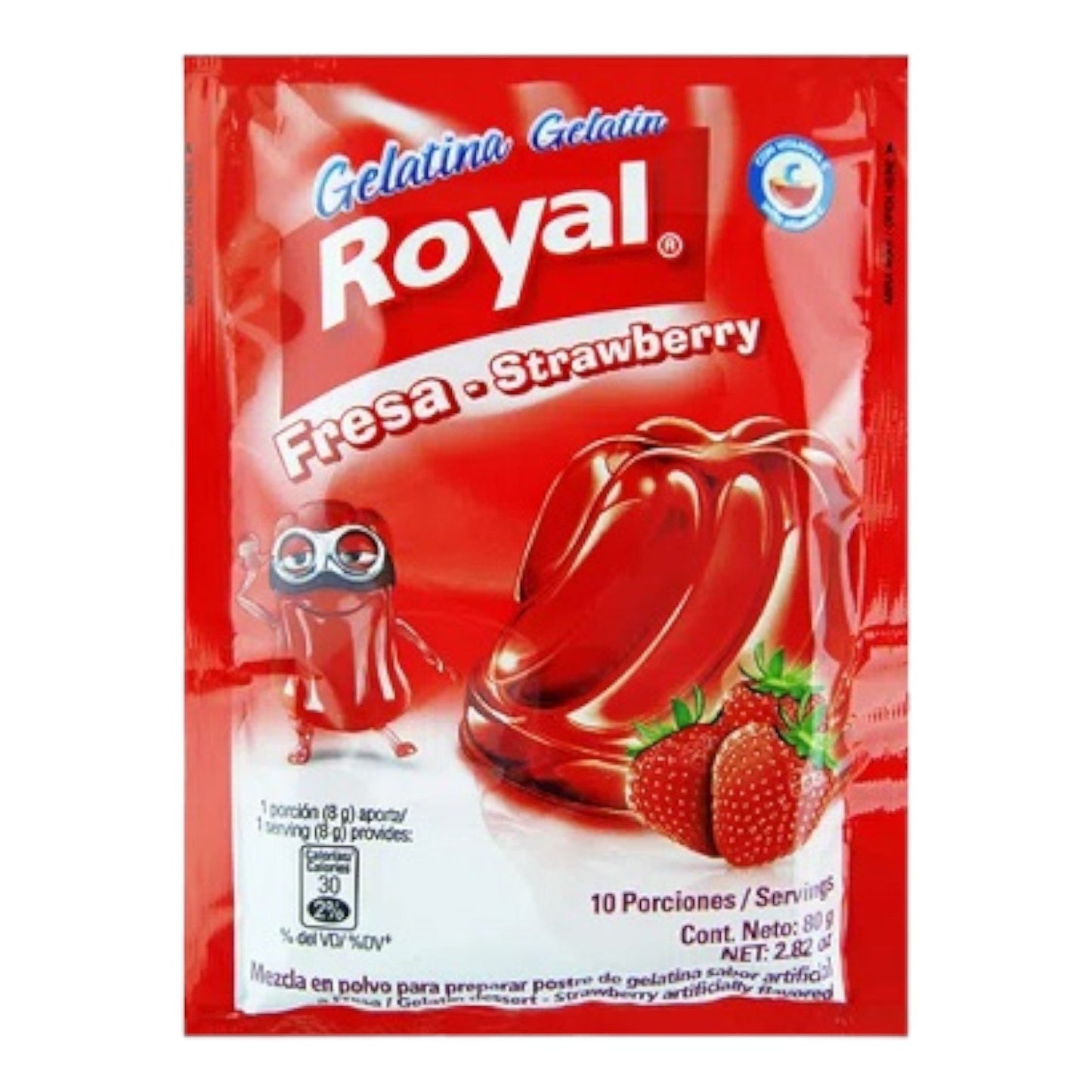 GELATINA DE FRESA 80 GR ROYAL