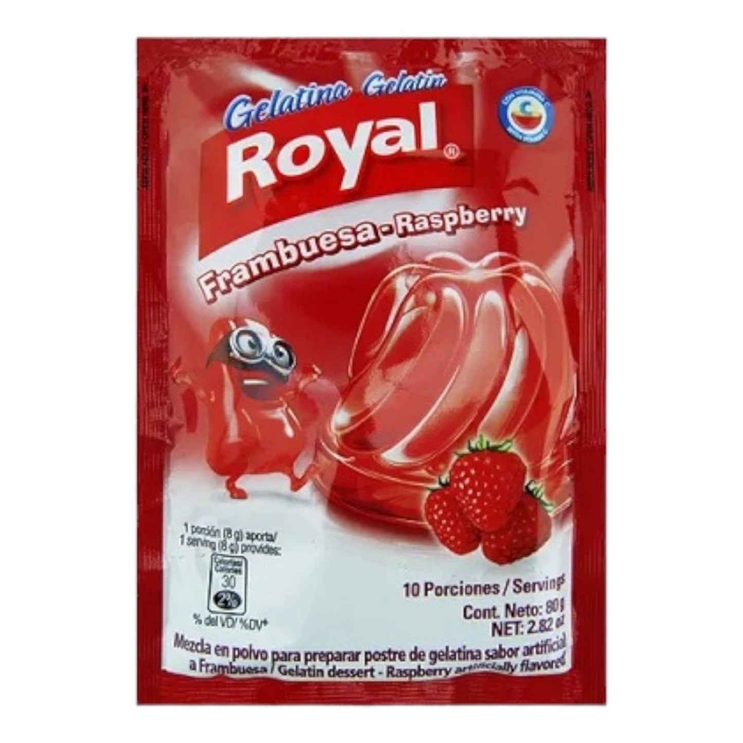 GELATINA FRAMBUESA 80 GR ROYAL