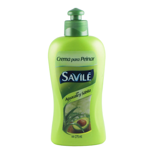 CREMA PARA PEINAR AGUACATE Y SABILA 275 ML SAVILE