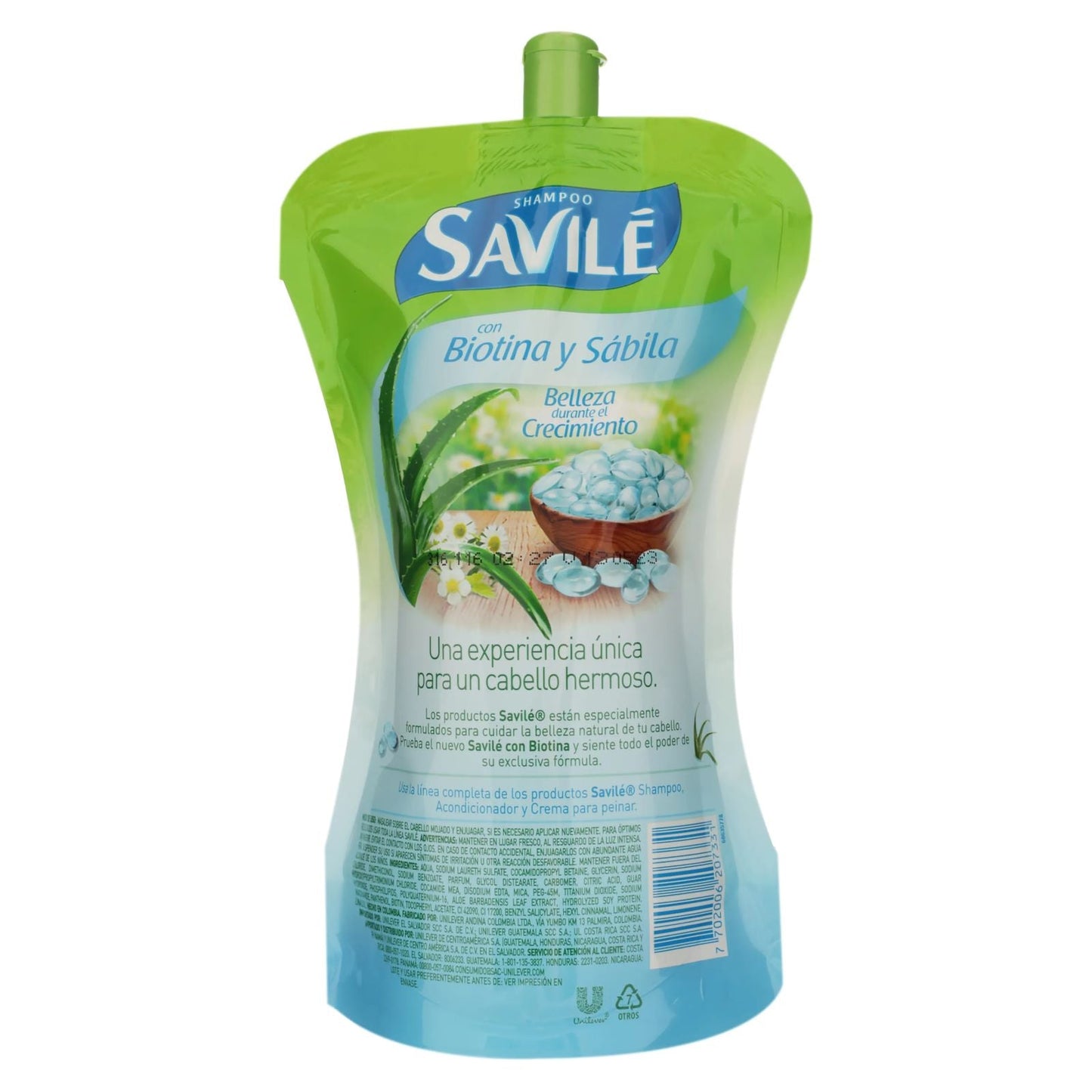 SHAMPOO BIOTINA SABILA DOYPACK 350 ML SAVILE