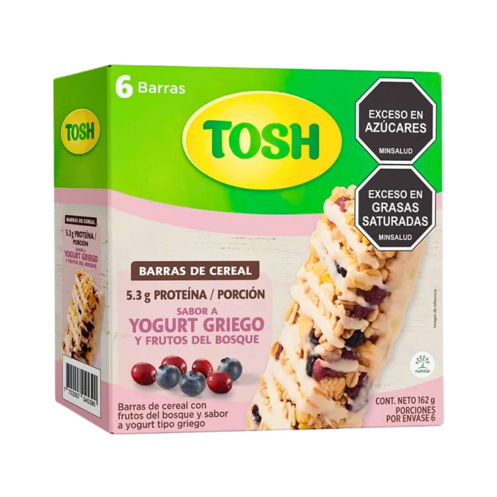 BARRA CEREAL YOGURT GRIEGO 162GR TOSH