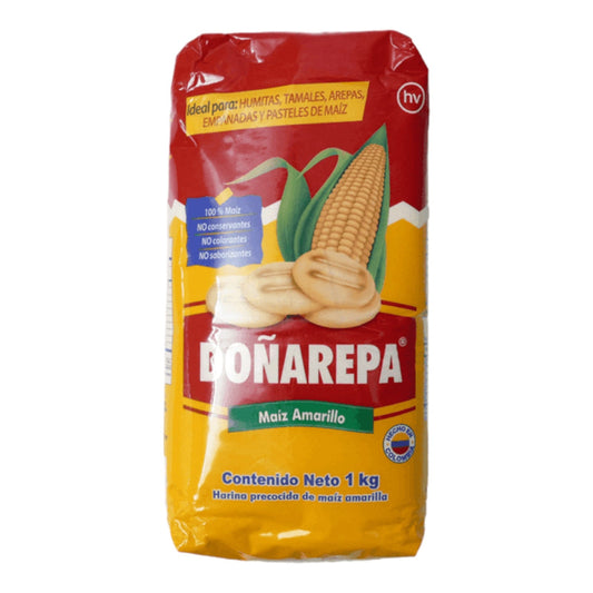 HARINA PRECOCIDA DE MAIZ AMARILLO 1 KG DONAREPA