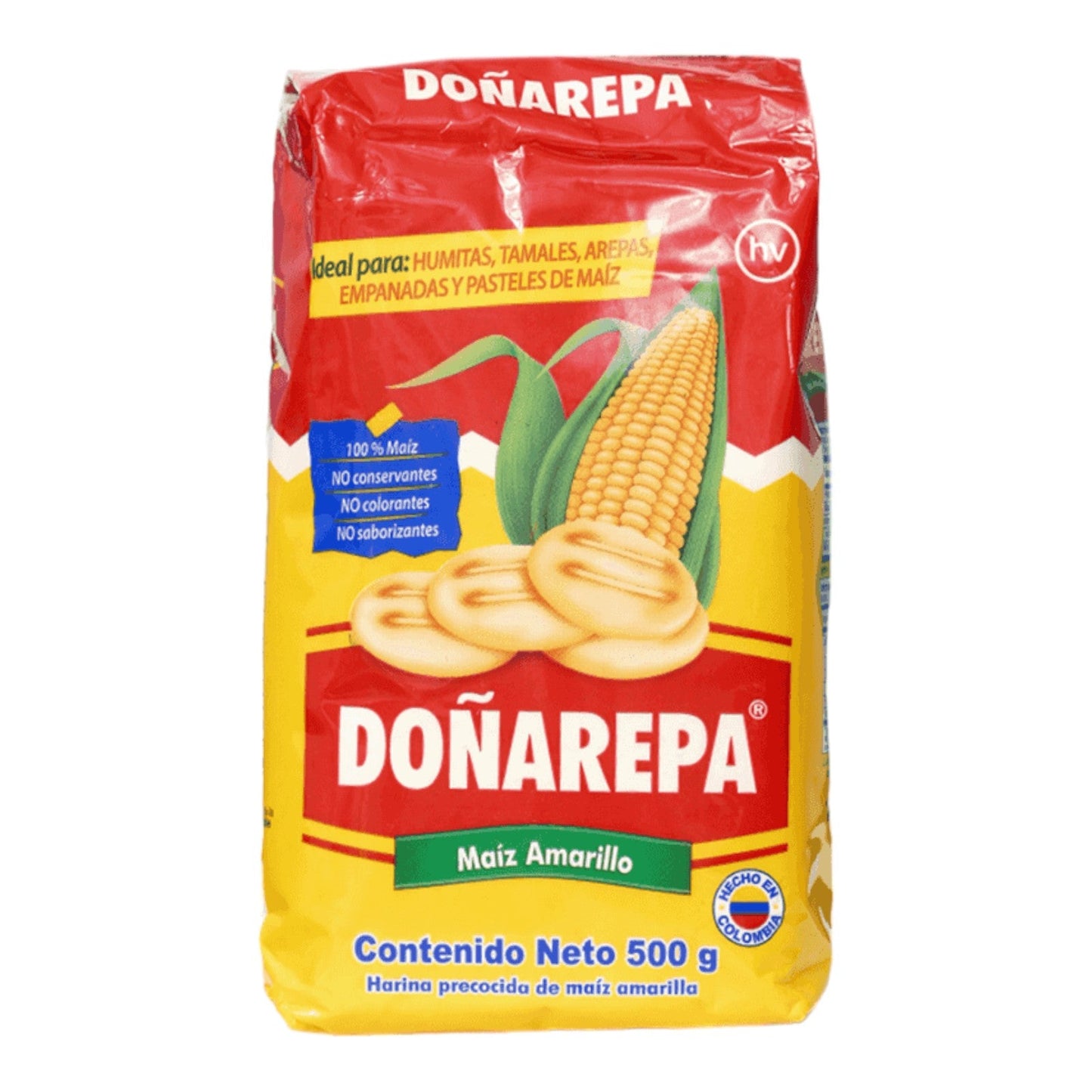 HARINA PRECOCIDA DE MAIZ AMARILLO 500 GR DONAREPA