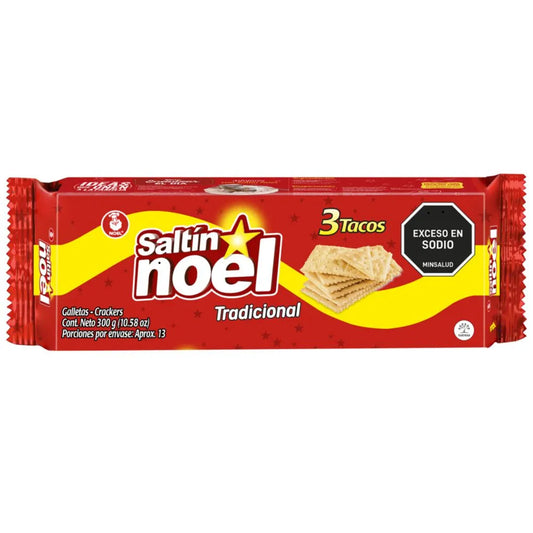 SALTIN 3 TACOS EXTRA LARGA 300 GR NOEL