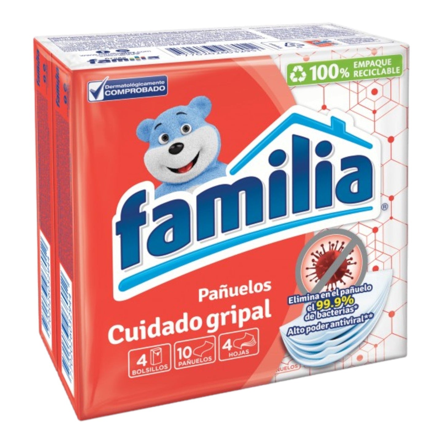 PANUELOS CUIDADO GRIPAL 10 UN FAMILIA