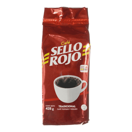 CAFE TOSTADO MOLIDO 425 GR SELLO ROJO