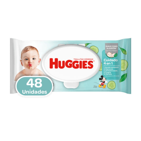 TOALLAS HUMEDAS ONE & DONE 48 UN HUGGIES