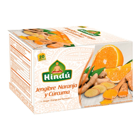 TE DE JENGIBRE NARANJA Y CURCUMA 20 UN TE HINDU