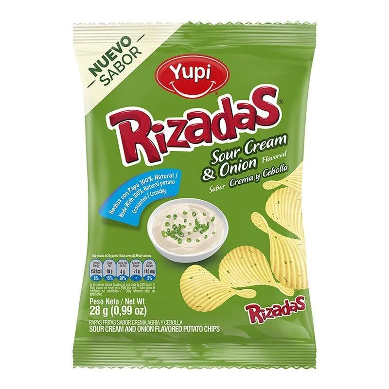 RIZADAS SOUR CREA/ONION 28gr - YUPI