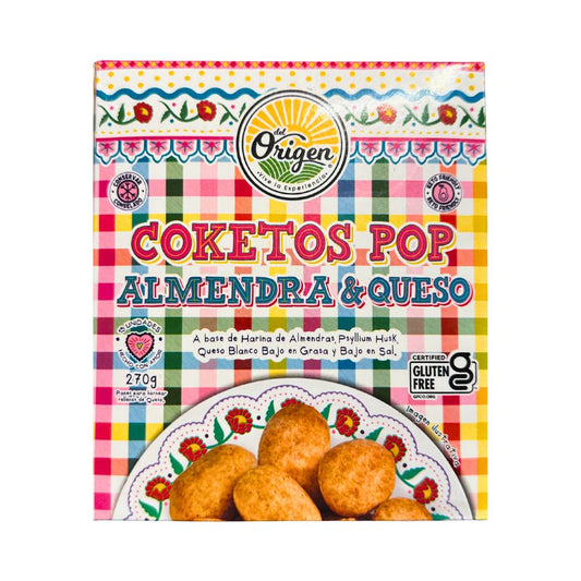 COKETOS POP ALMENDRA Y QUESO 270 GR DEL ORIGEN
