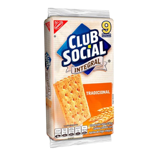 GALLETA CLUB SOCIAL INTEGRAL TRADICIONAL 234 GR NABISCO