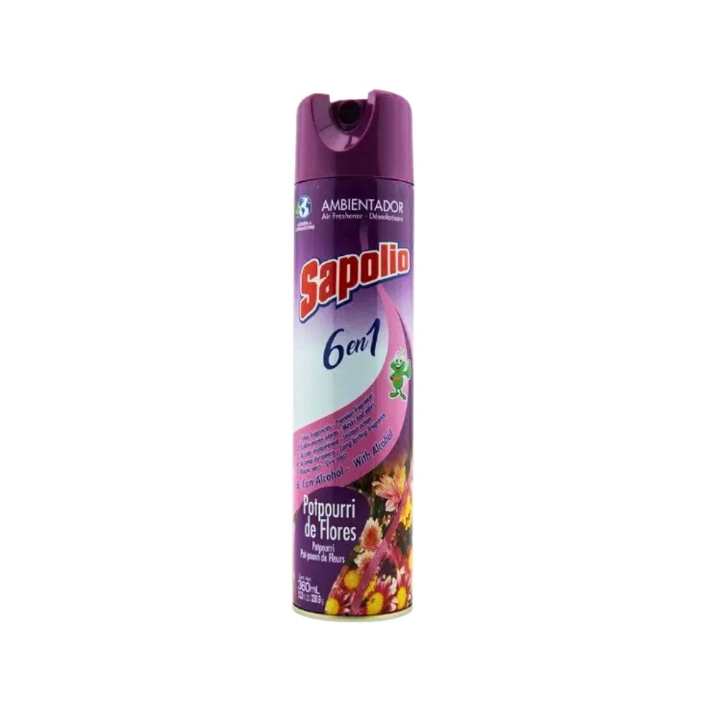 AMBIENTADOR SPRAY POTPOURRI DE FLORES 360 ML SAPOLIO