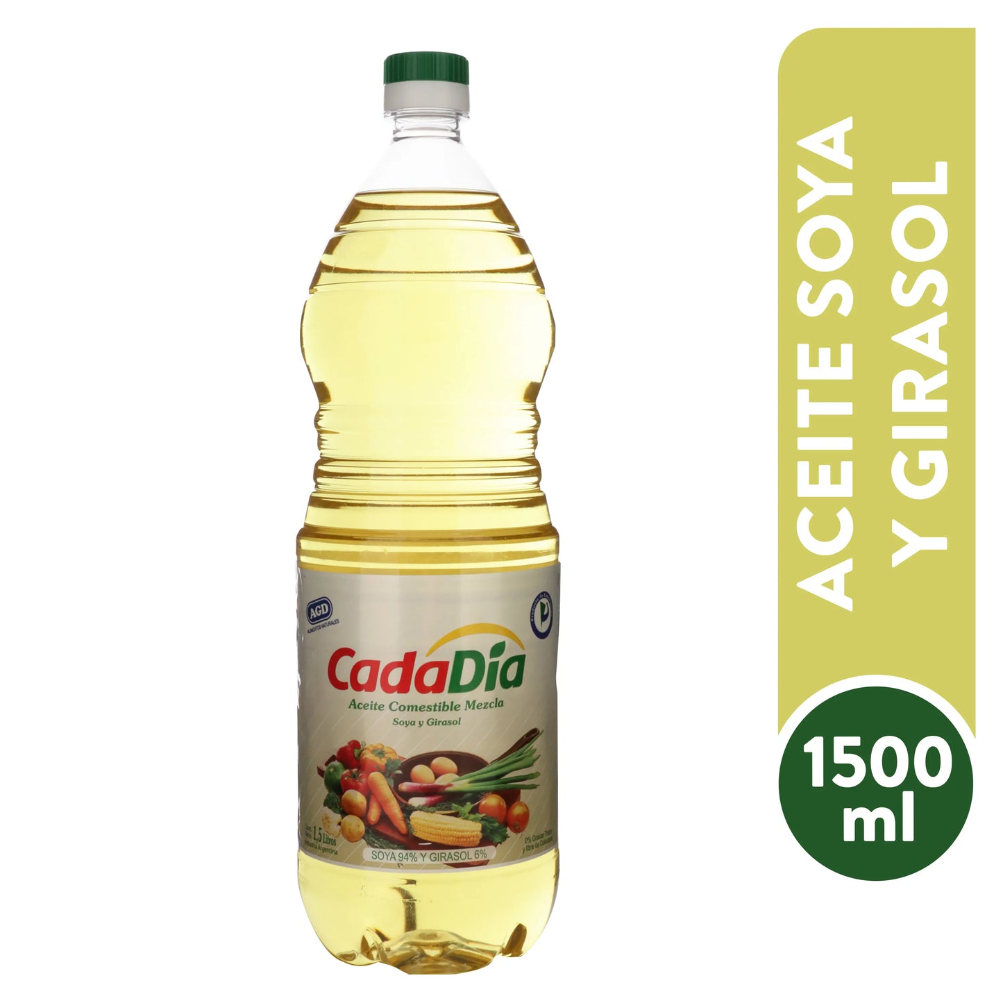 ACEITE VEGETAL DE SOYA 1.5 LT CADA DIA