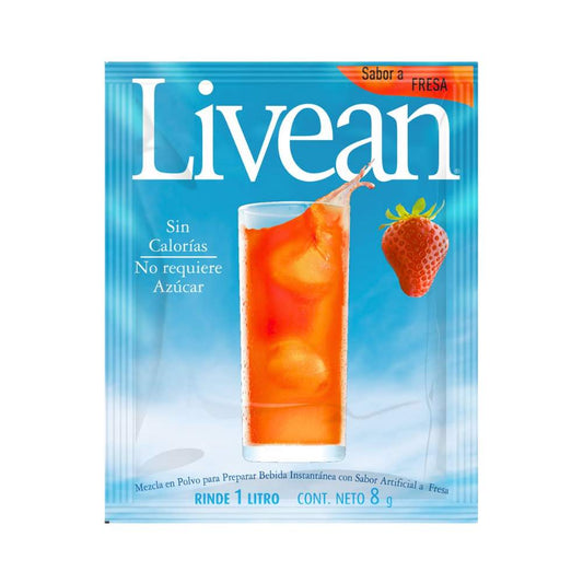 BEBIDA INSTANTANEA FRESA 8 GR LIVEAN