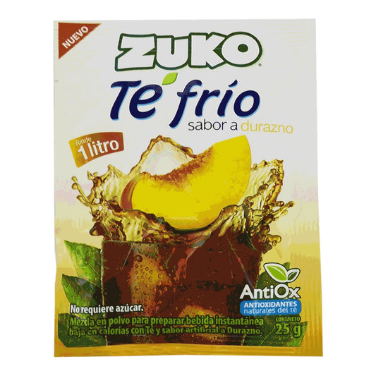 BEBIDA EN POLVO TE FRIO DURAZNO 25 G ZUKO