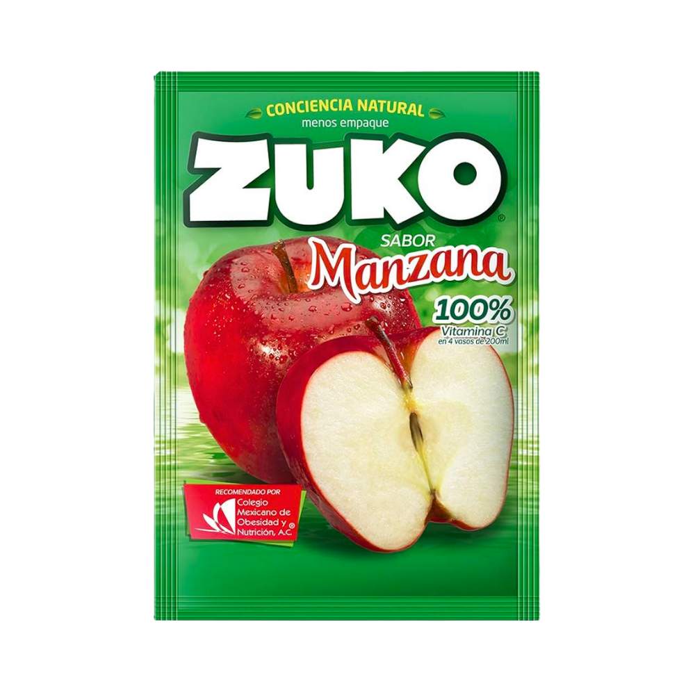 BEBIDA INSTANTANEA MANZANA 20 GR ZUKO
