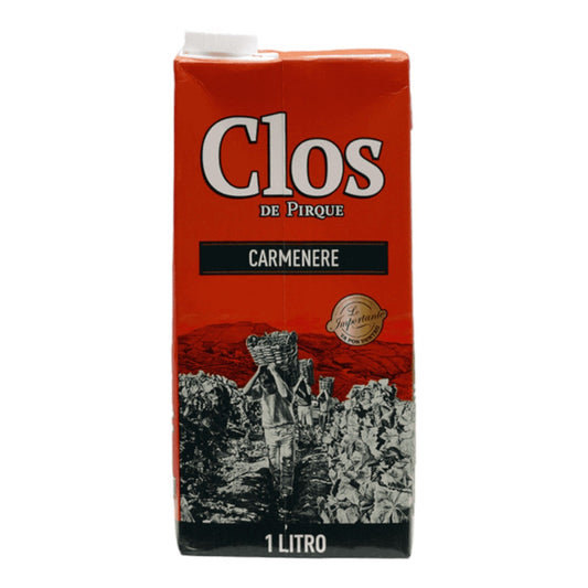 VINO CARMENERE 1 LT TETRA PACK CLOS DE PIRQUE