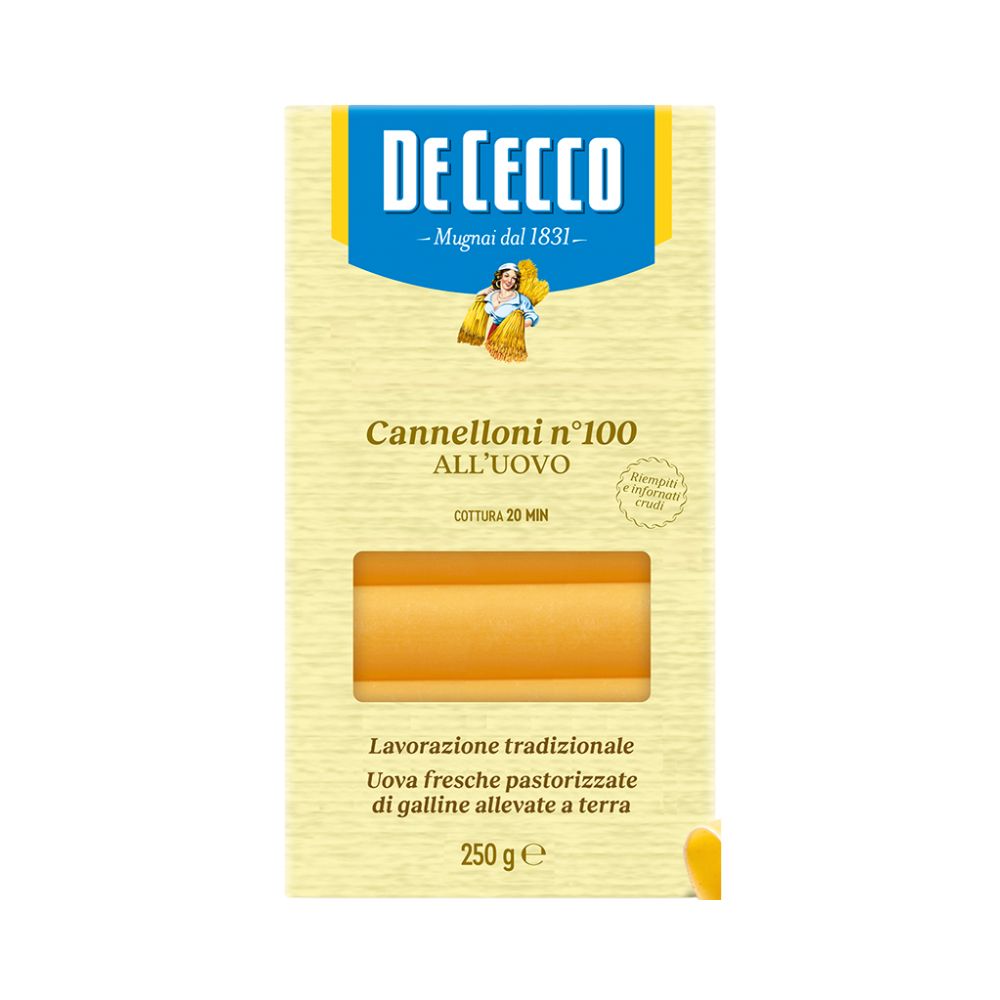 CANNELLONI 100 ALL 'UOVO 250GR DE CECCO