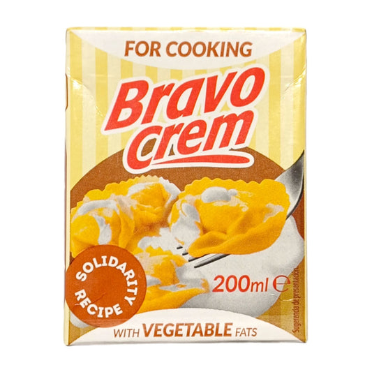 CREMA PARA COCINAR A BASE DE GRASA VEGETAL 200 ML BRAVO CREAM