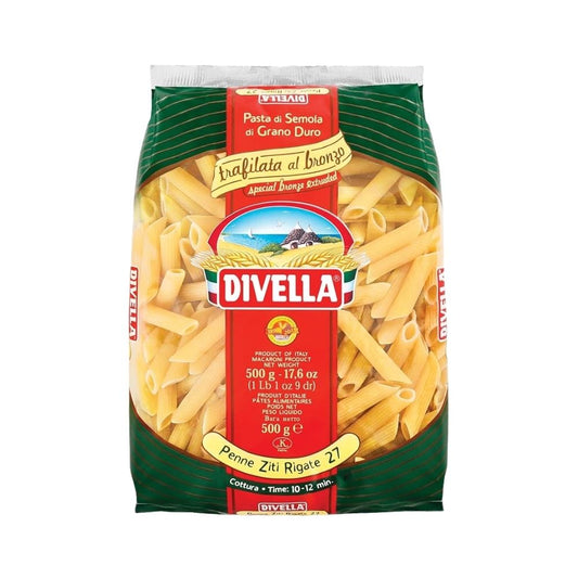 PENNE ZITI RIGATE 27 500GR DIVELLA